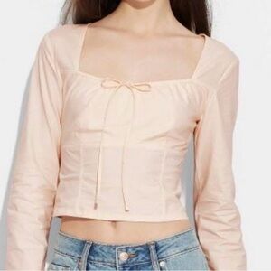 Wild Fable Peach Long Sleeve Blouse